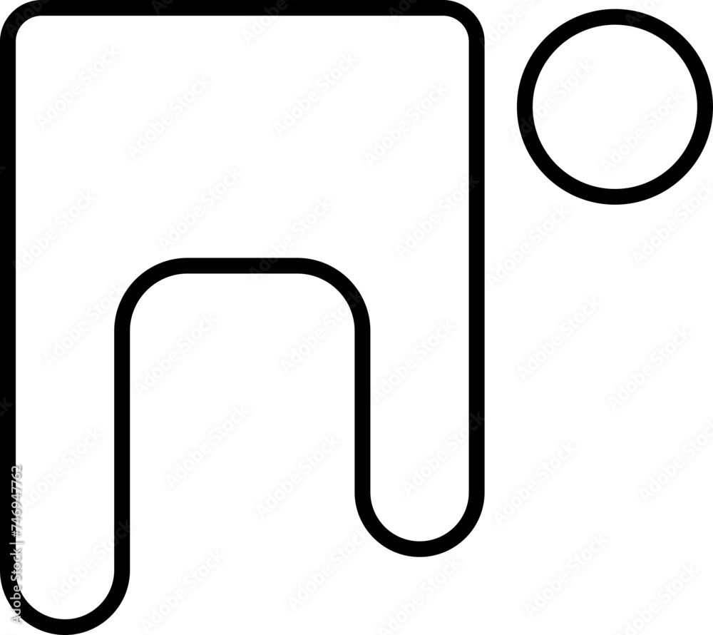 Black line art faceless man performing yoga. Black line art faceless man performing yoga.