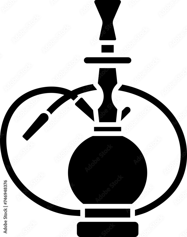 Vector illustration of hookah icon. Vector illustration of hookah icon.