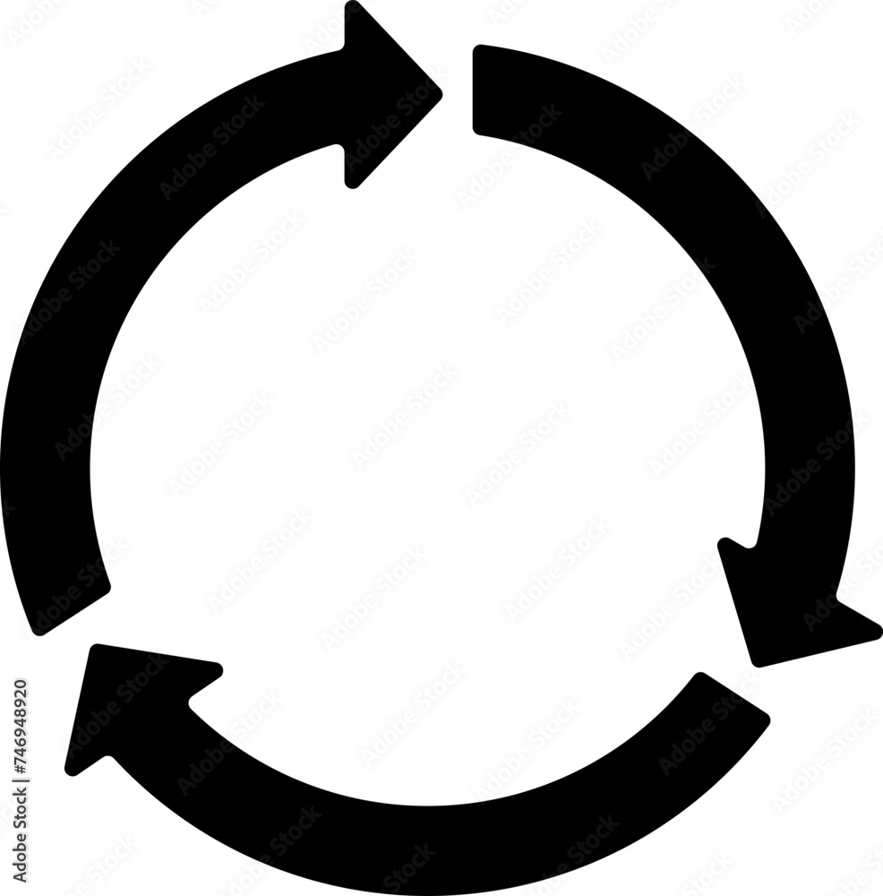 Illustration of reloading glyph icon. Illustration of reloading glyph icon.