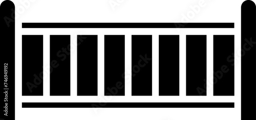 Illustration of cradle icon or symbol.