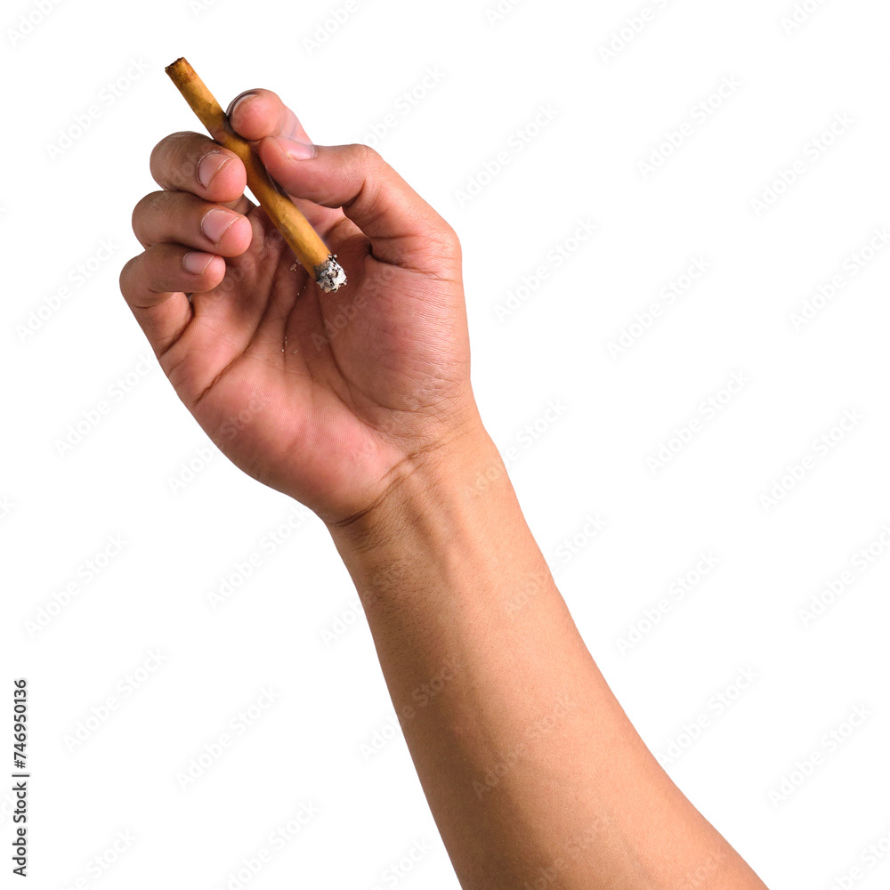 hand holding cigarette isolated on transparent background hand holding cigarette isolated on transparent background