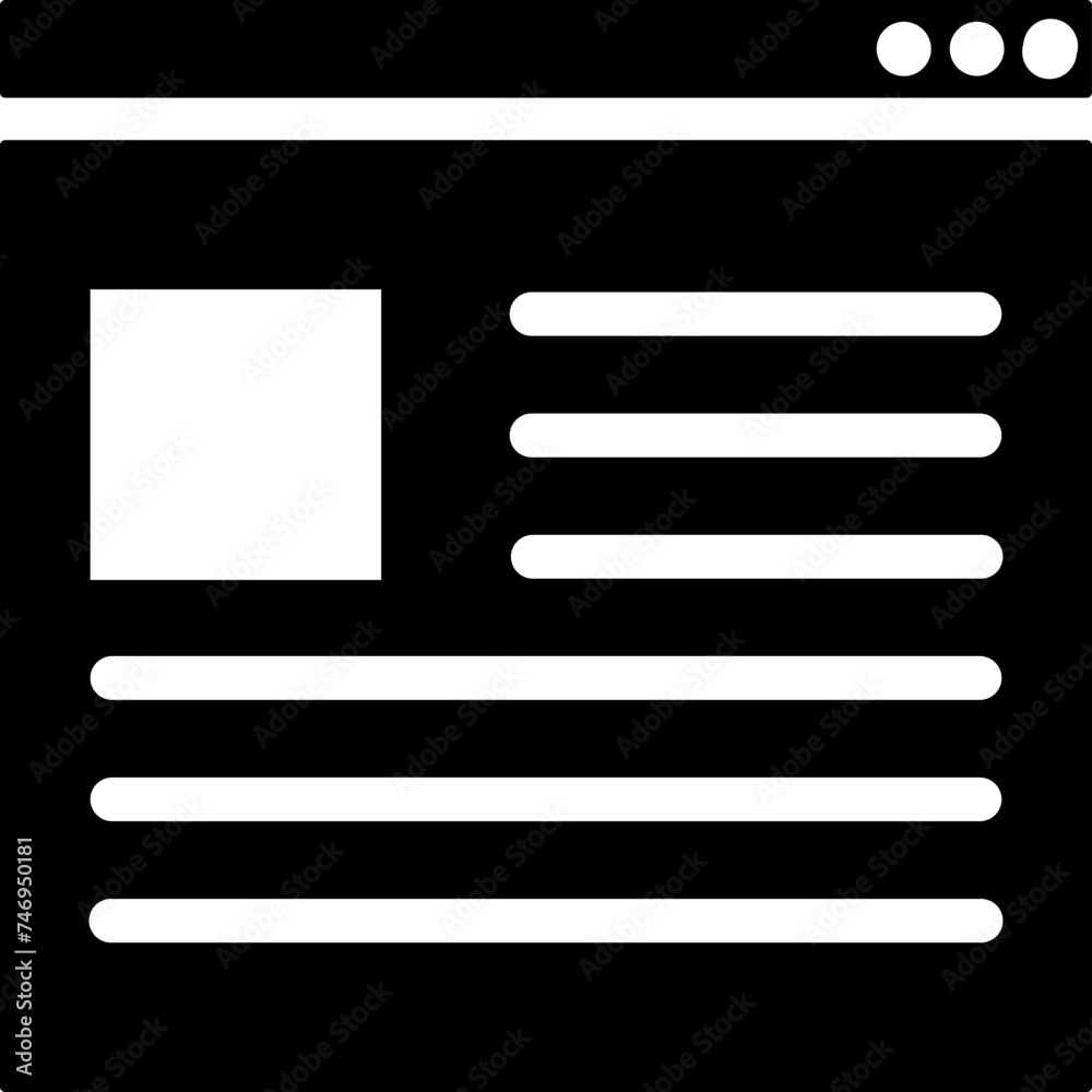 Social media profile icon in b&w color. Social media profile icon in b&w color.