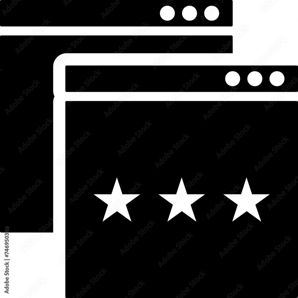 Rating application window icon. Rating application window icon.