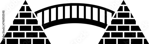 Illustration of sydney harbour bridge icon.