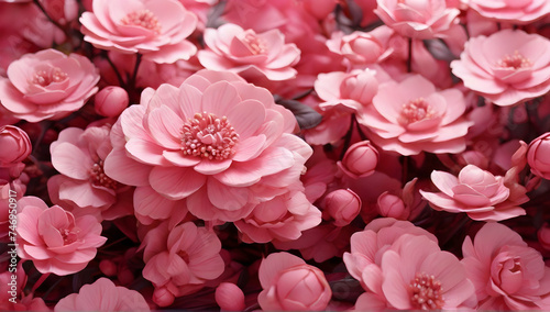 Beautiful of Pink flowers background