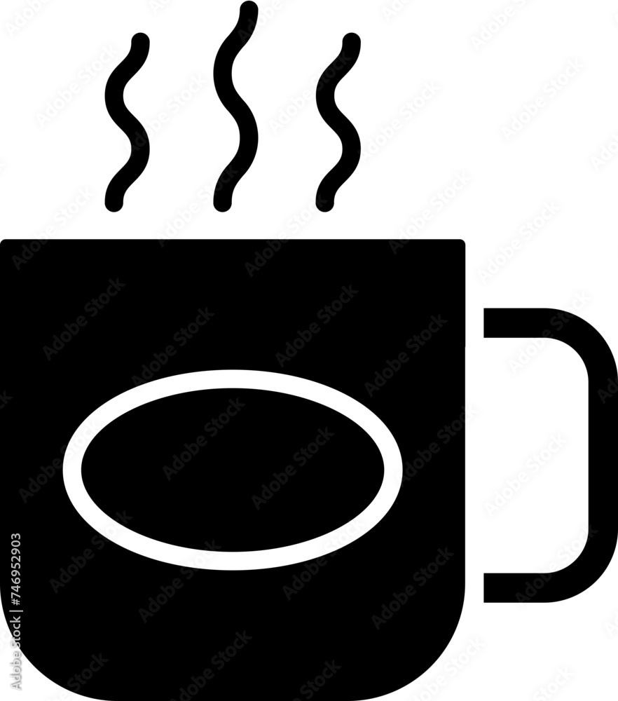 Vector illustration of coffee mug icon in flat style. Vector illustration of coffee mug icon in flat style.
