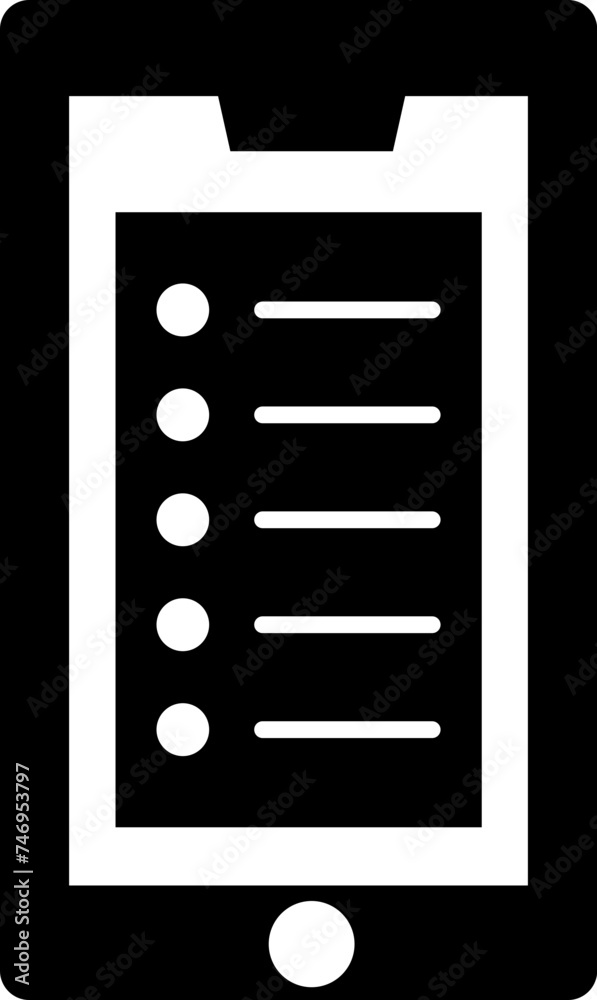 Mobile thumbnail icon on smartphone screen. Mobile thumbnail icon on smartphone screen.