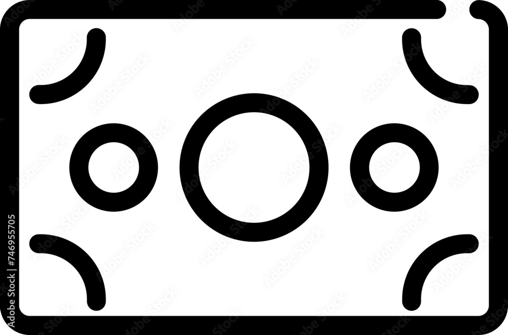 Vector illustration of money flat icon.