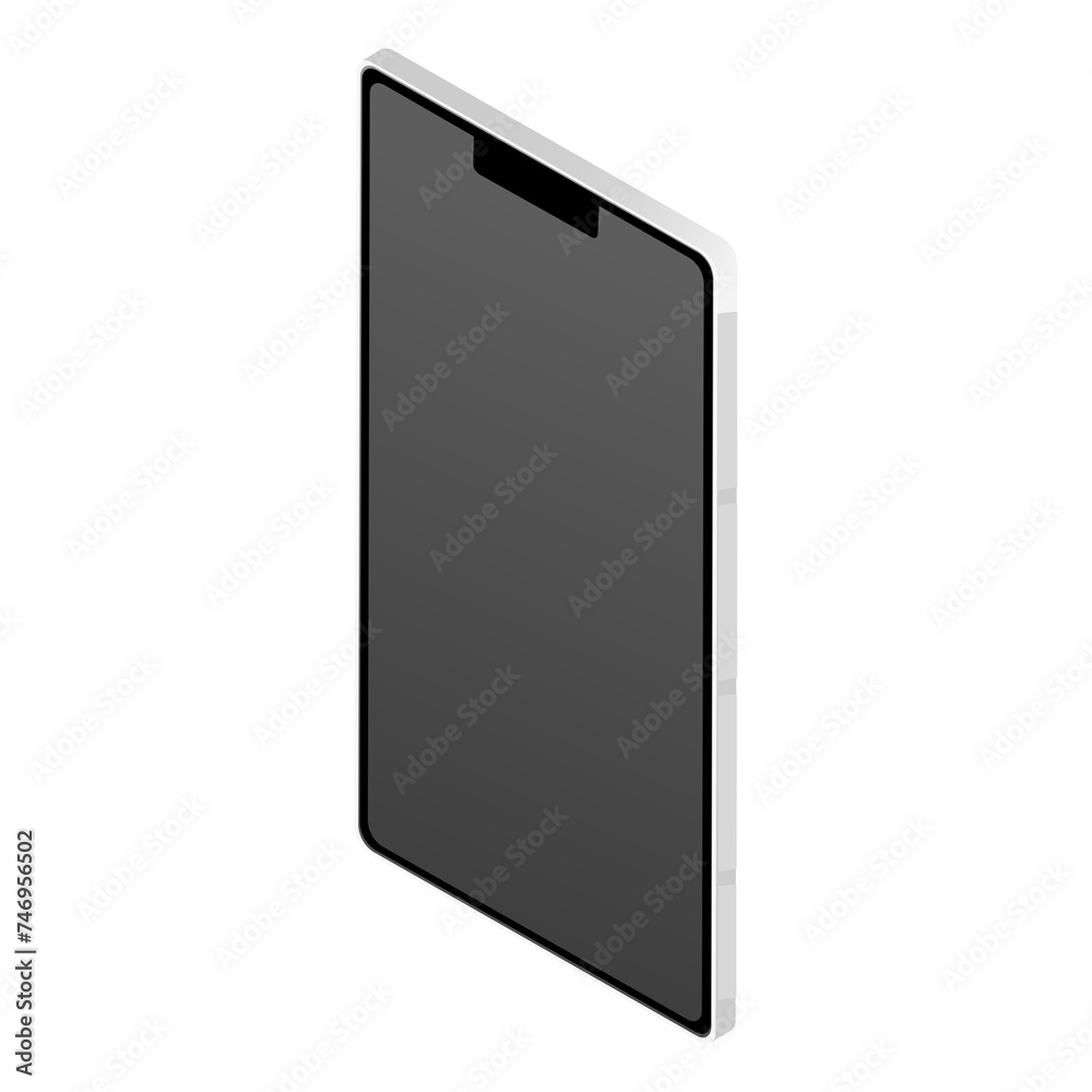 Isometric illustration of smartphone icon. Isometric illustration of smartphone icon.