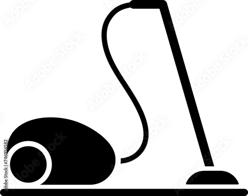 Flat style vacuum cleaner icon.