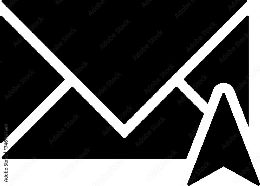 Paper plane and envelope draft concept electric mail icon. Paper plane and envelope draft concept electric mail icon.