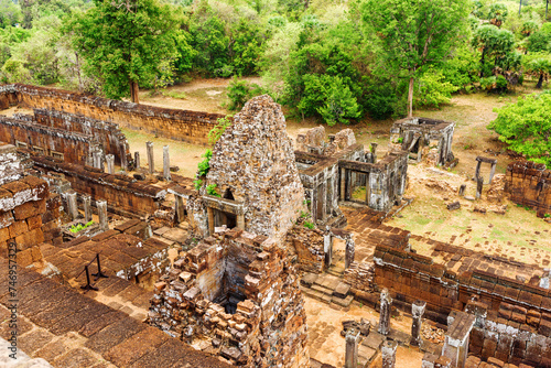 Ruins of ancient Pre Rup temple in Angkor, Cambodia