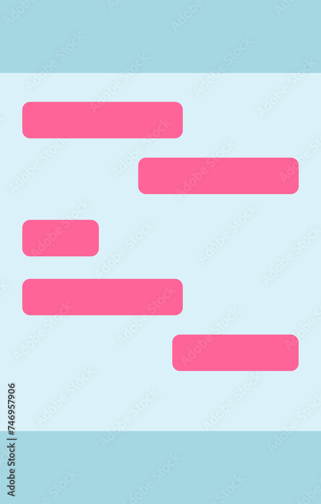 Dialog box or message icon in blue and pink color. Dialog box or message icon in blue and pink color.