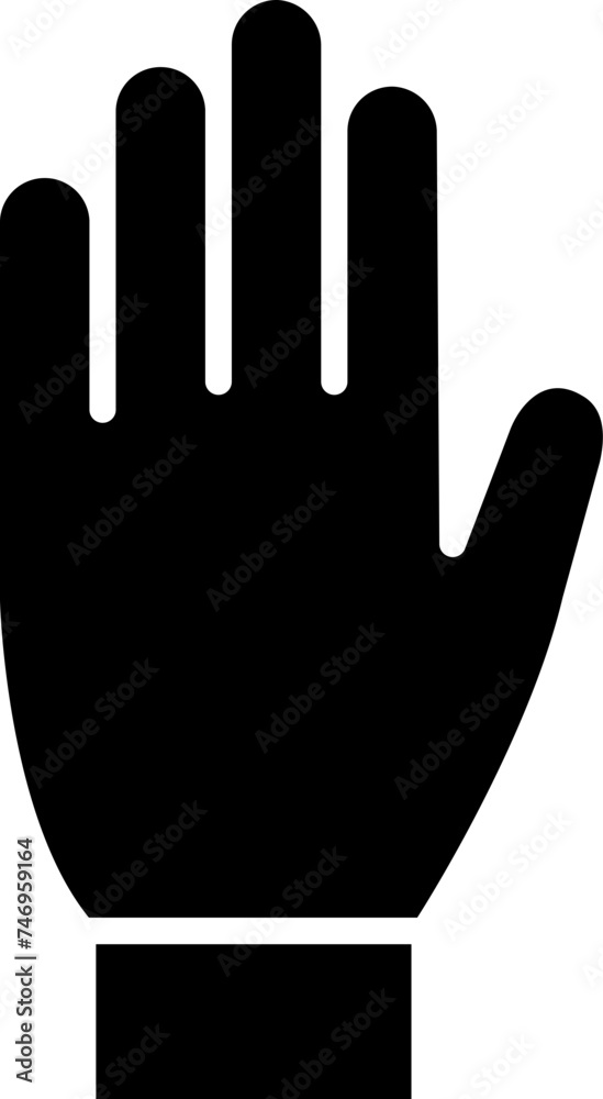 Illustration of glove icon. Illustration of glove icon.