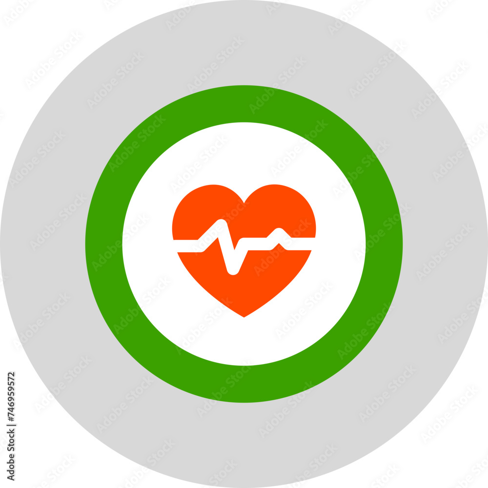 Vector illustration of Heartbeat icon. Vector illustration of Heartbeat icon.