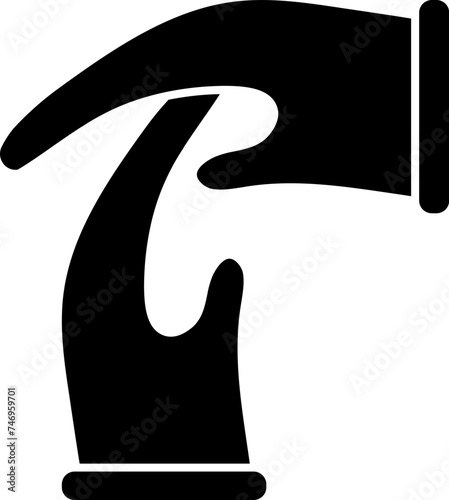 Vector illustration of timeout hand signal icon.