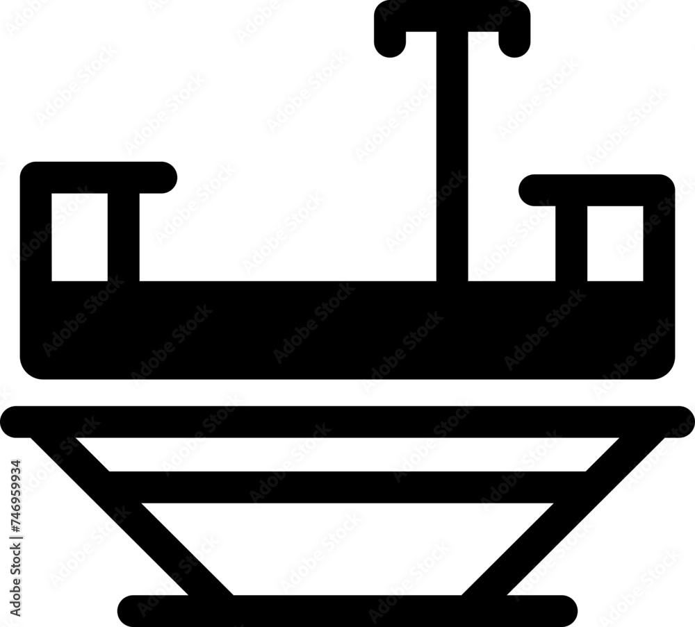 Stretcher icon in flat style. Stretcher icon in flat style.