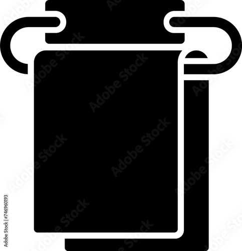 Vector illustration of towel icon.