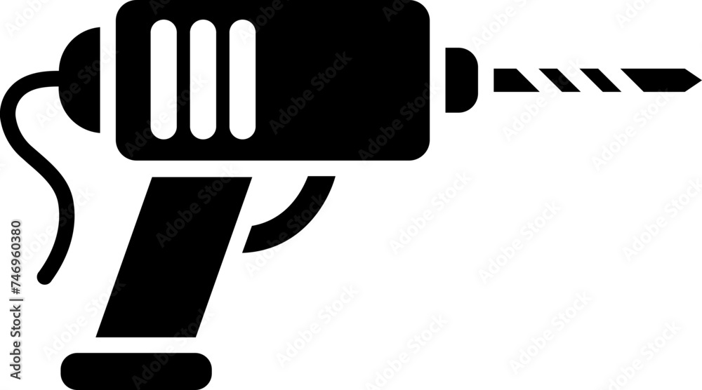 Vector illustration of drill machine icon. Vector illustration of drill machine icon.