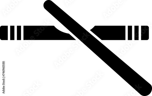 Foto Flat illustration of clave icon or symbol.