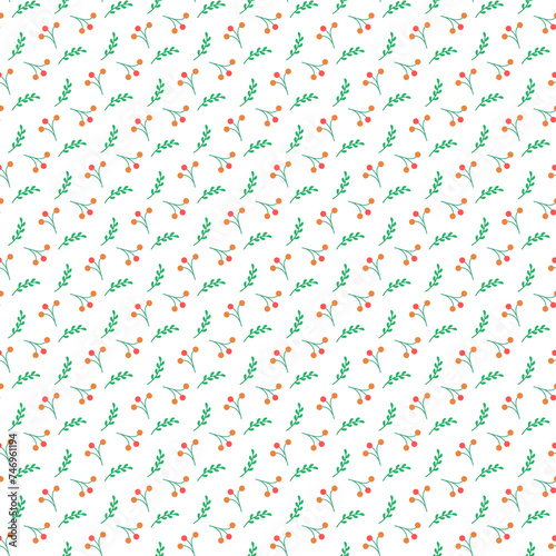 Christmas Is Here Seamless Vector Pattern Design