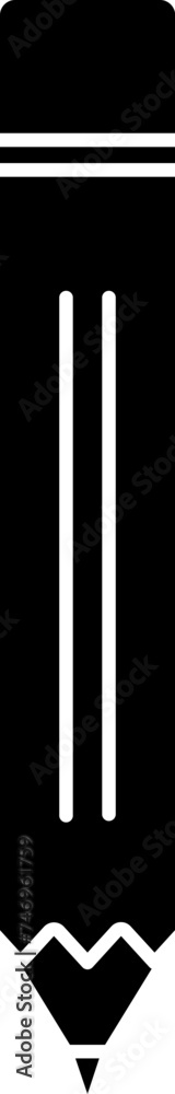 Illustration of pencil icon in flat style. Illustration of pencil icon in flat style.
