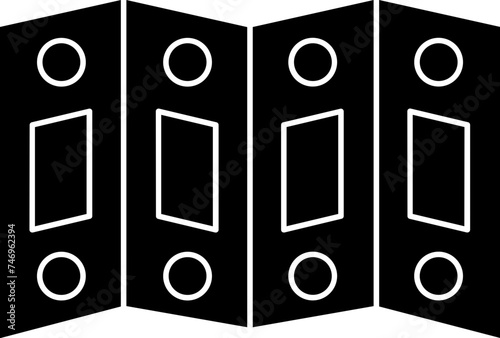Flat style mirrors glyph icon.