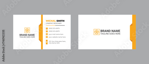 creative business card design template  for corporate business, professional and modern visiting card design.