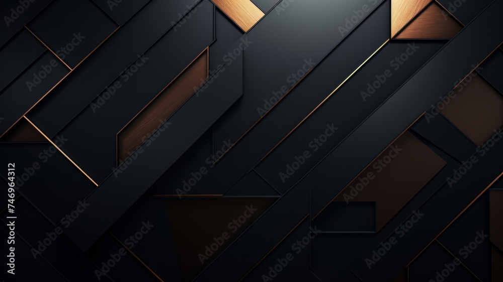 Dark pattern Modern a background for a corporate PowerPoint presentation, abstract modern background for design. Geometric shapes: triangles, squares, rectangles, stripes, and lines. Futuristic