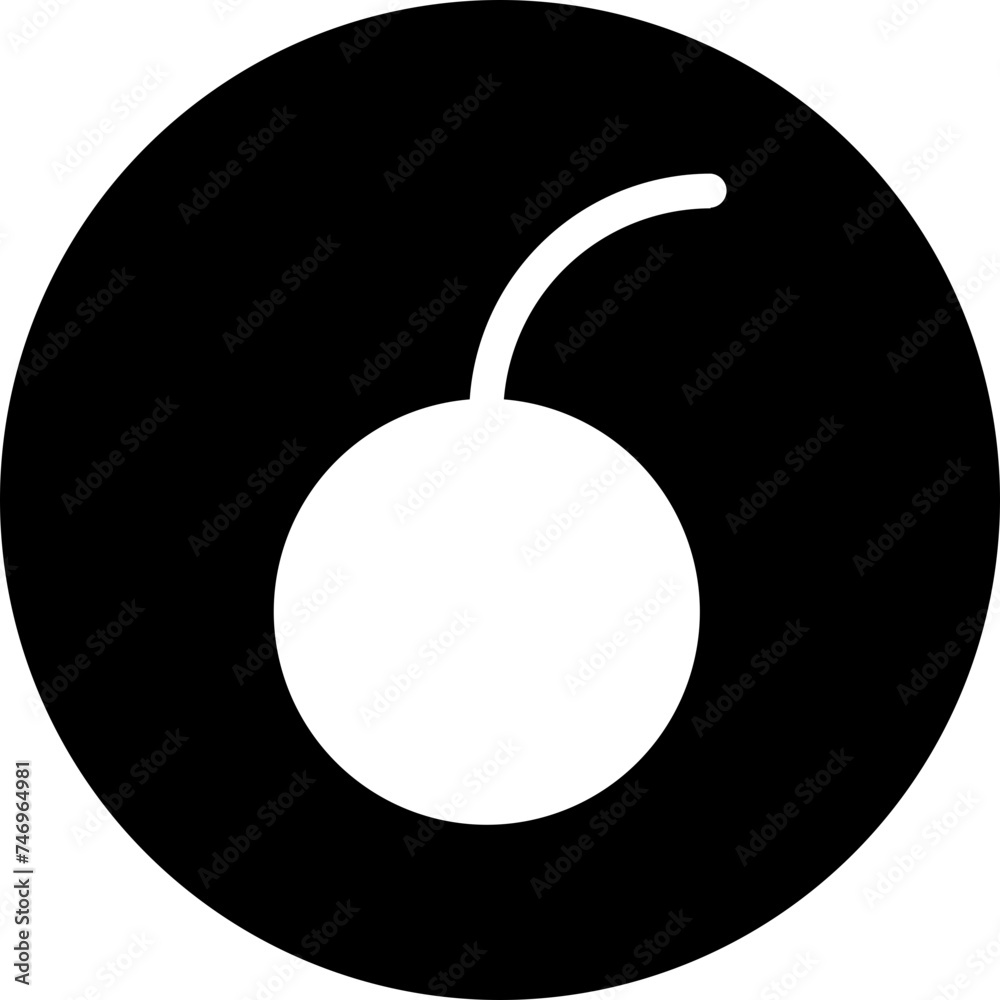 Vector illustration of orange fruit icon.