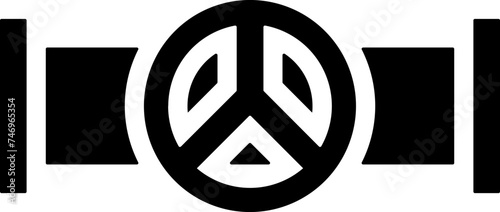 Pipe valve icon in flat style.