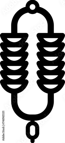 High voltage electrical insulator icon.