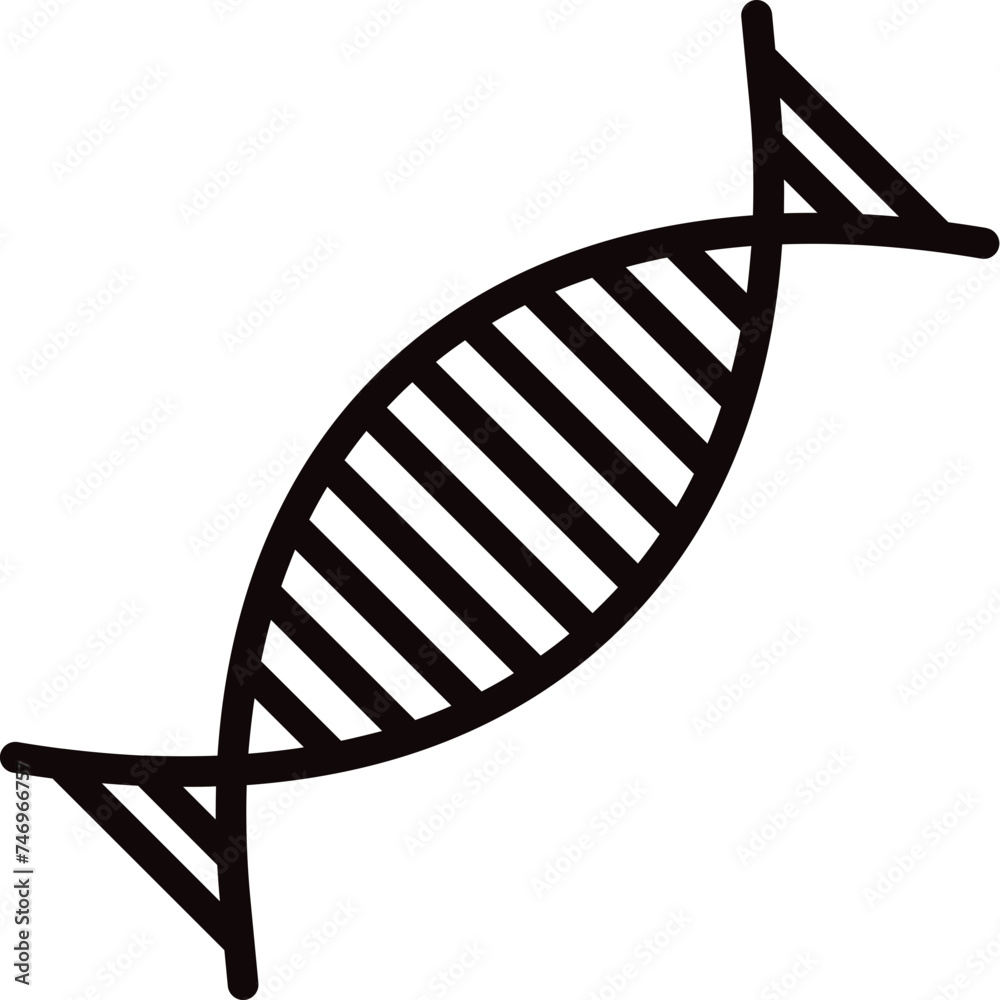 Vector illustration of dna icon or symbol.
