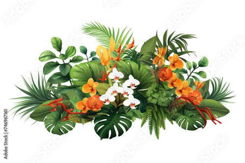 Tropical vibes plant bush floral arrangement
