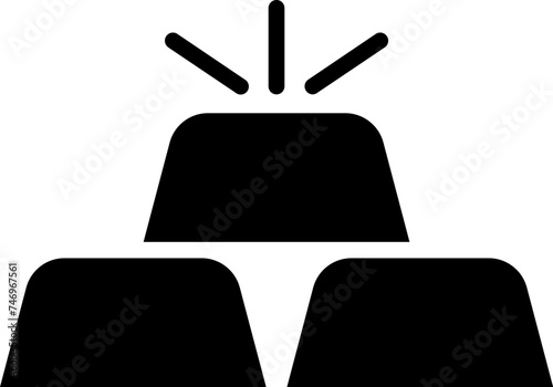 Flat style golds icon or symbol.