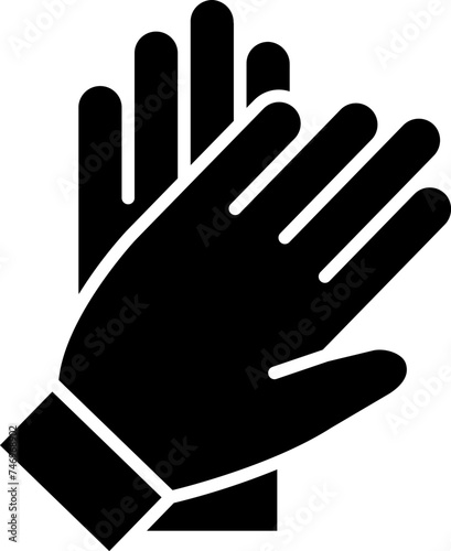 Vector illustration of gloves icon.