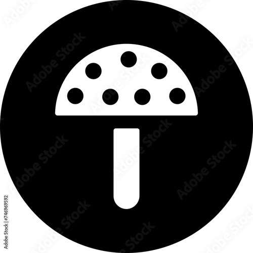 Vector illustration of mushroom icon.