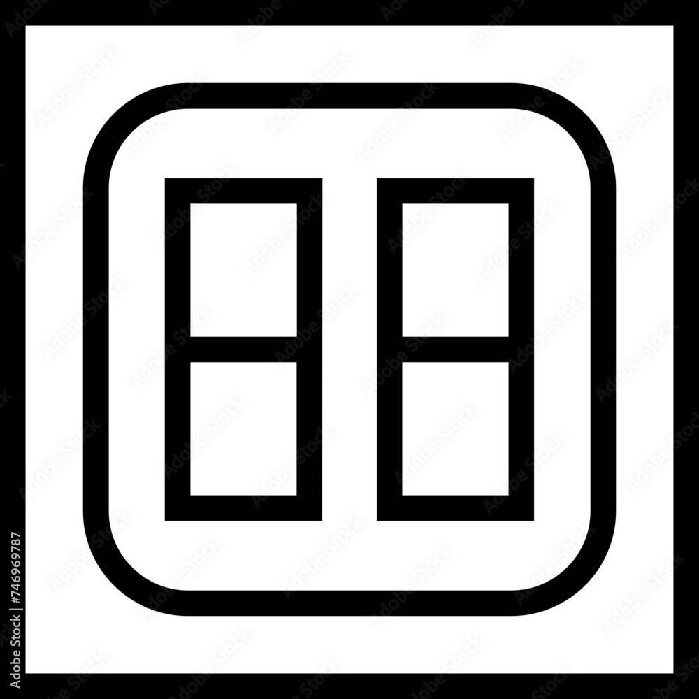 Line art illustration of switch flat icon. Line art illustration of switch flat icon.