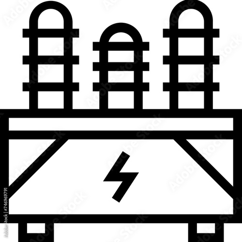 Vector illustration of transformer icon.