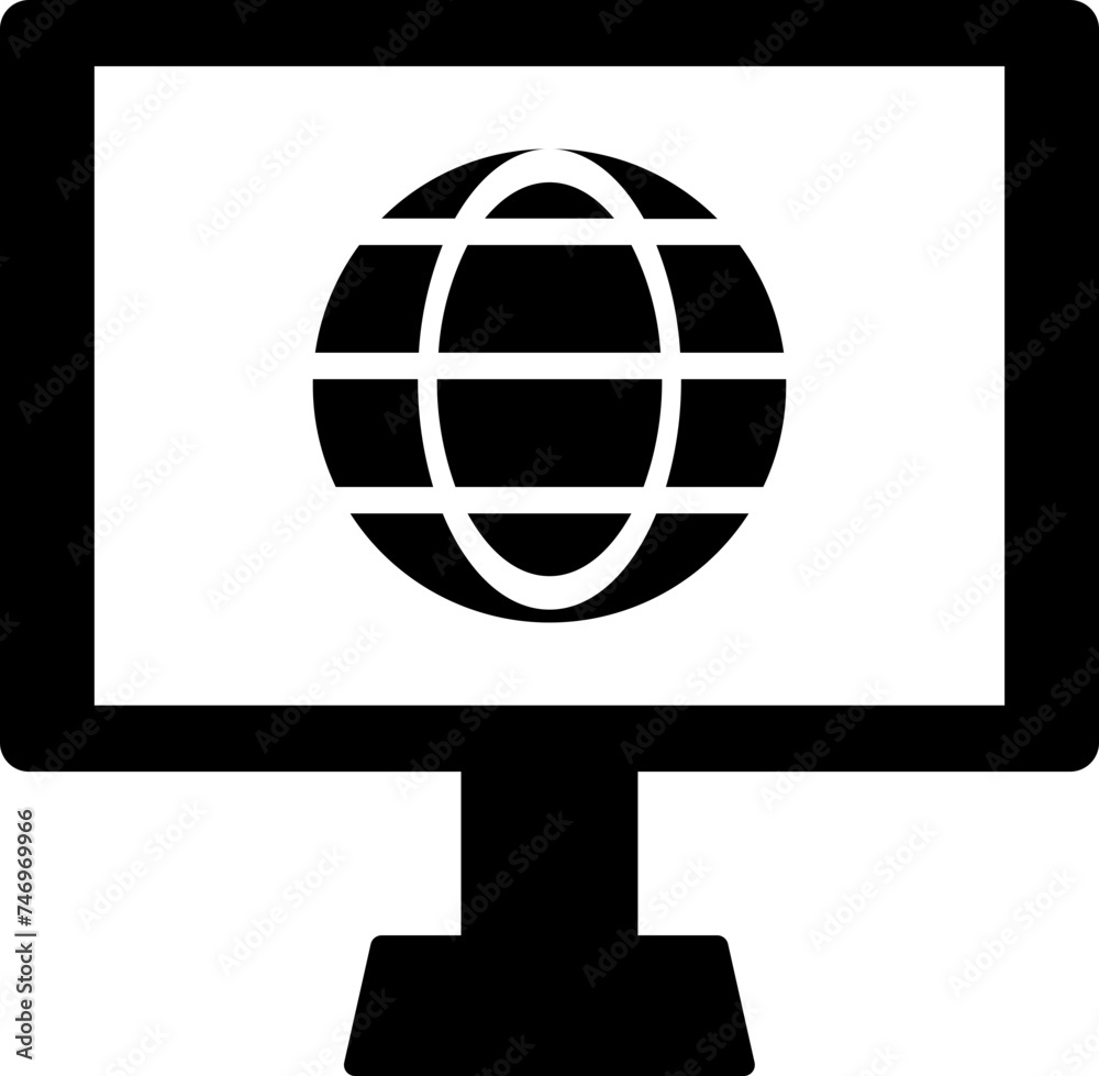 Browser connection or Computer internet connection icon. Browser connection or Computer internet connection icon.