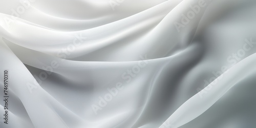 Abstract white and Charcoal silk fabric weave of cotton or linen satin fabric lies texture background.