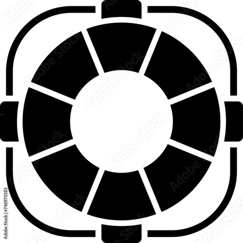 Vector illustration of lifesaver icon.