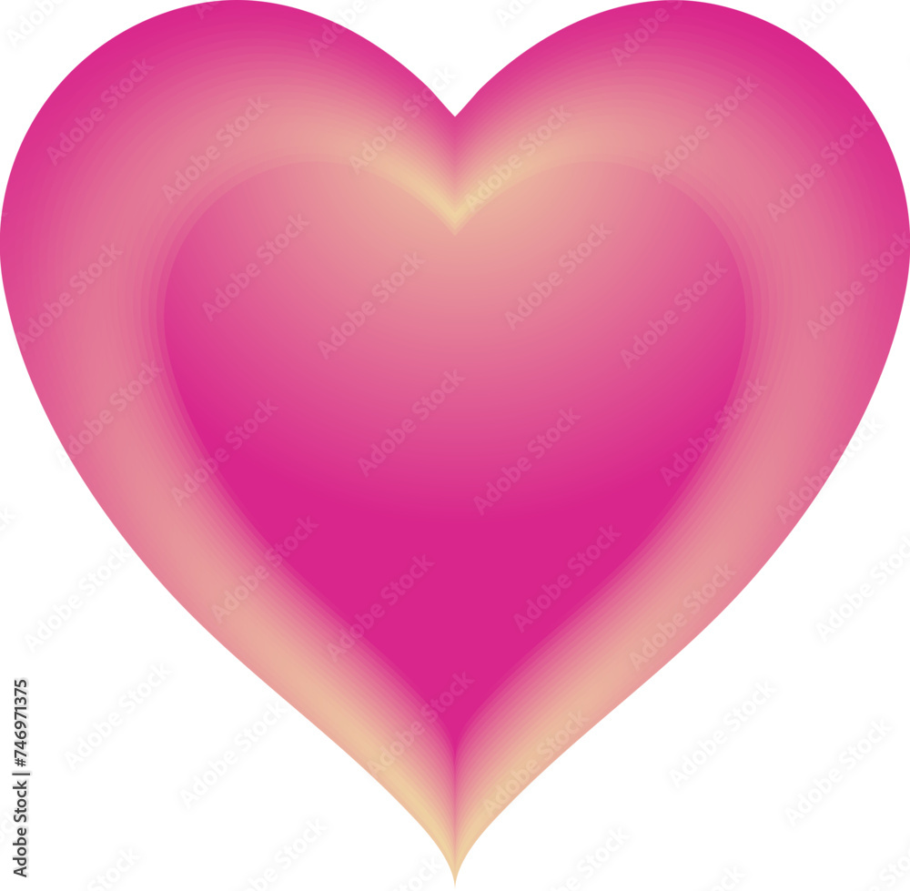 Blurred pink heart shape on white background. Blurred pink heart shape on white background.