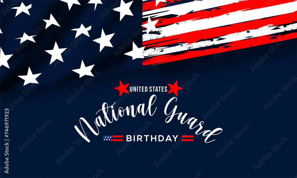 United States National Guard birthday ,December 13, to show appreciation for the U.S. national guards. Background Vector Illustration