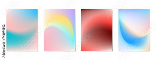 SET SOFT GRADIENT LIQUID COLOR. POSTER BACKGORUND DESIGN VECTOR TEMPLATE GOOD FOR POSTER, WALLPAPER, COVER, FRAME, FLYER, SOCIAL MEDIA, GREETING CARD