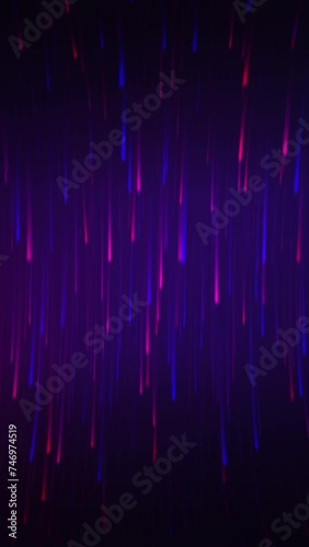 Looping vertical abstract hi tech lines video background animation
