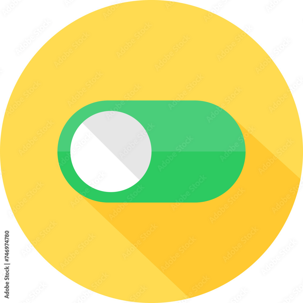 Setting Slider icon in green and yellow color. Setting Slider icon in green and yellow color.