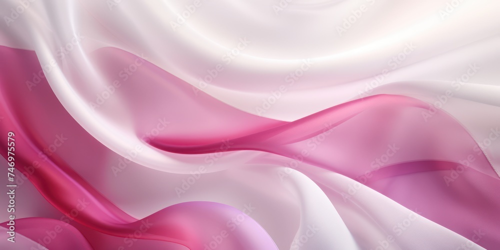 Fototapeta premium Abstract white and Maroon silk fabric weave of cotton or linen satin fabric lies texture background.