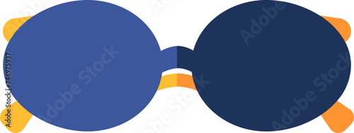 Vector illustration of blue goggle