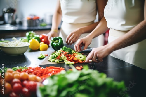 Prepare Fresh Vegetables in the Kitchen